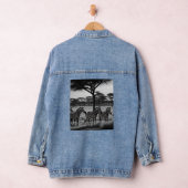 Schwarz-Weiß-Zebra-Ölfarbe, Denim-Jacket Jeansjacke (Hangar)