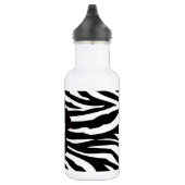 Schwarz-Weiß Zebra Print 32.oz. Trinkflasche (Rechts)