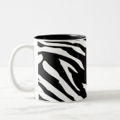 Schwarz-Weiß Zebra Print Animal Coffee Tassen Cup (Links)