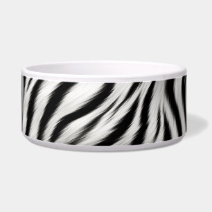 Schwarz-weiß Zebra Print Animal Safari Napf