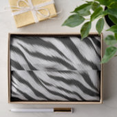 Schwarz-weiß Zebra Print Animal Safari Seidenpapier (Geschenk)