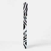 Schwarz-Weiß Zebra Strip Animal Print Phone Case iPhone Hülle (Rechte Seite)