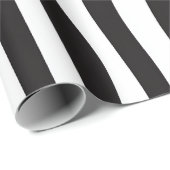Schwarz-Weiß-Zebra-Tierdruck Geschenkpapier (Rolleneckpunkt)
