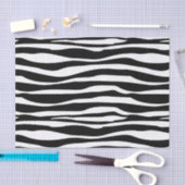 Schwarz-Weiß-Zebra-Tierdruck Seidenpapier (Handwerk)