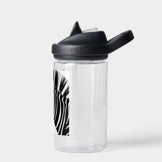 Schwarz-Weiß-Zebra Trinkflasche (Links)