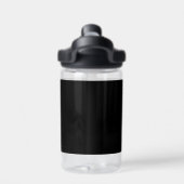 Schwarz-Weiß-Zebra Trinkflasche (Rückseite)