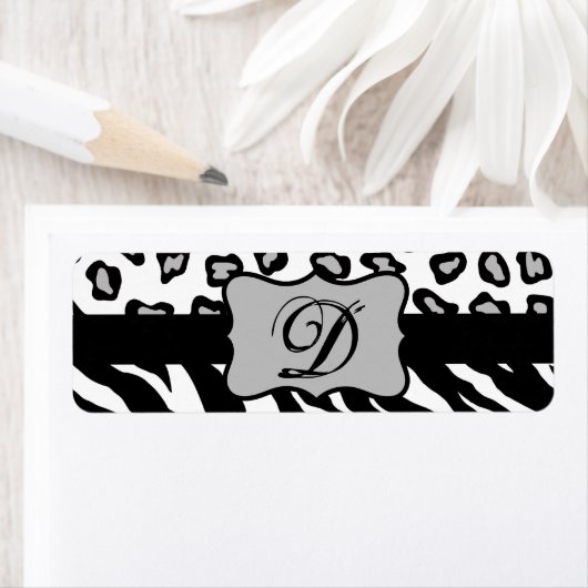 Schwarz-Weiß-Zebra und Cheeta-Skin Personalisiert (Insitu)