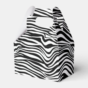 Schwarz-Weiß-Zebradruck Geschenkschachtel