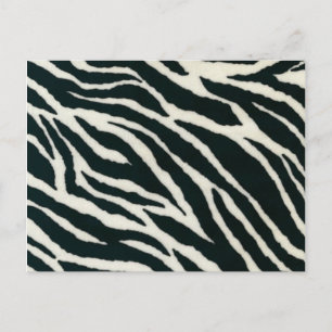 Schwarz-Weiß-Zebradruck-Postkarten Postkarte
