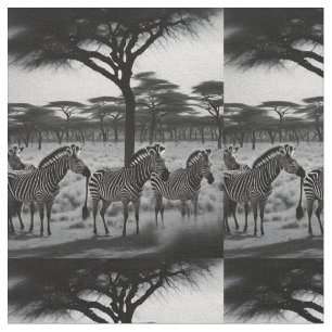 Schwarz-Weiß-Zebras in Afrika, Stoffe