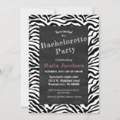 Schwarz-Weiß-Zebrastreifen Einladung (Vorderseite)