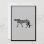 Schwarz-Weiß-Zebrastreifen Einladung (Rückseite)