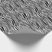 Schwarz-Weiß-Zebrastreifen Geschenkpapier (Ecke)