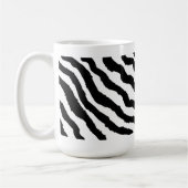 Schwarz-Weiß-Zebrastreifen Kaffeetasse (Links)