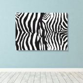 Schwarz-Weiß-Zebrastreifen Leinwand (Insitu (Holzboden))