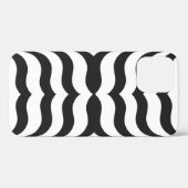 Schwarz + Weiß Zebrastreifen Muster modern Case-Mate iPhone Hülle (Rückseite (Horizontal))