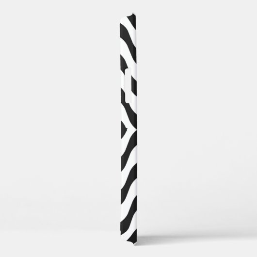 Schwarz + Weiß Zebrastreifen Muster modern Case-Mate iPhone Hülle (Rückseite / Rechts)