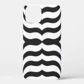 Schwarz + Weiß Zebrastreifen Muster modern Case-Mate iPhone Hülle (Rückseite)
