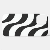 Schwarz + Weiß Zebrastreifen Muster modern Case-Mate iPhone Hülle (Rückseite (Horizontal))
