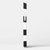 Schwarz + Weiß Zebrastreifen Muster modern Case-Mate iPhone Hülle (Rückseite / Links)