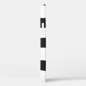 Schwarz + Weiß Zebrastreifen Muster modern Case-Mate iPhone Hülle (Rückseite / Rechts)