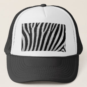 Schwarz-Weiß-Zebrastreifen Truckerkappe