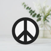 Schwarz-Weiß-Zeichen Einladung (Stehend Vorderseite)