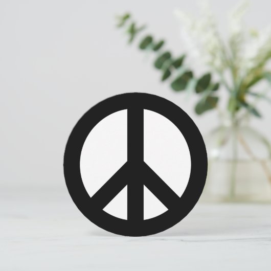 Schwarz-Weiß-Zeichen Einladung (Stehend Vorderseite)