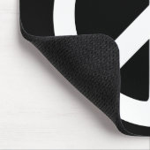 Schwarz-Weiß-Zeichen Mousepad (Ecke)