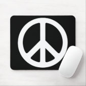 Schwarz-Weiß-Zeichen Mousepad (Mit Mouse)