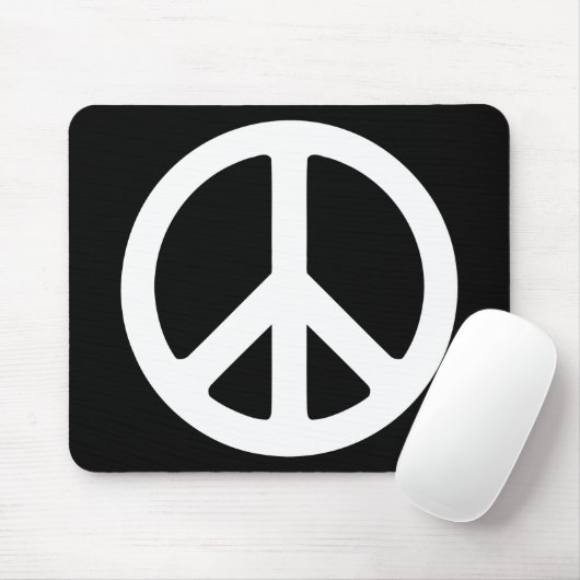 Schwarz-Weiß-Zeichen Mousepad (Mit Mouse)