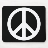Schwarz-Weiß-Zeichen Mousepad (Vorne)