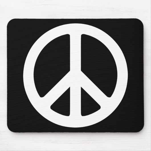 Schwarz-Weiß-Zeichen Mousepad (Vorne)