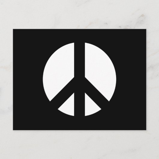 Schwarz-Weiß-Zeichen Postkarte (Vorderseite)