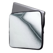 Schwarz-Weiß-zeichn Laptopschutzhülle (Vorderseite Links)