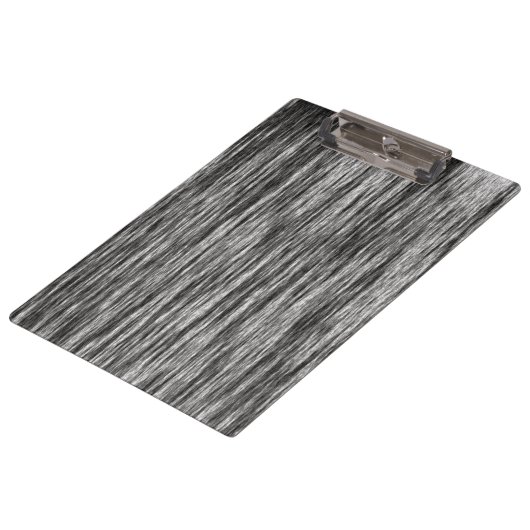 "Schwarz/Weiß-Zeilenmuster" - Klemmbrett (Schrägansicht)