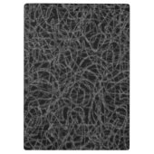 Schwarz-Weiß-Zeilenmuster Klemmbrett (Rückseite)