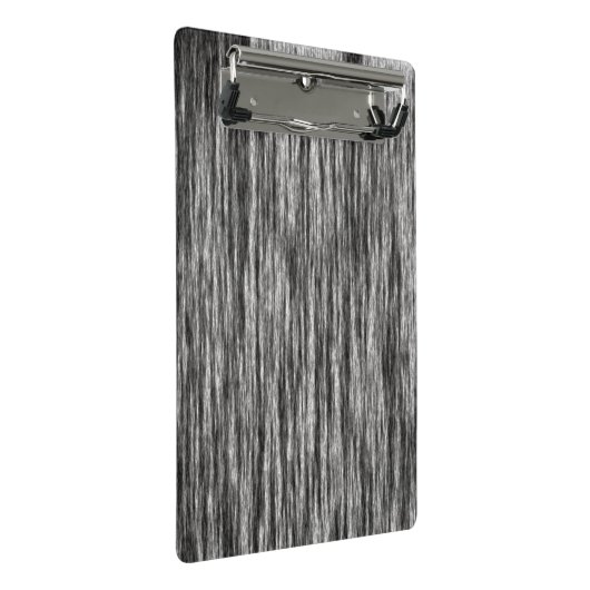 "Schwarz/Weiß-Zeilenmuster" - Mini Klemmbrett (Schrägansicht)