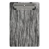 "Schwarz/Weiß-Zeilenmuster" - Mini Klemmbrett (Vorderseite)