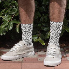 Schwarz-Weiß-zeitgenössische Kunst Socken