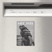 Schwarz-Weiß-Zeitschrift Cover Foto Hochzeit Magnet (In Situ (Geschirrspüler))