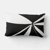 Schwarz-Weiß-Zelt Lendenkissen (Rückseite)