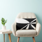 Schwarz-Weiß-Zelt Lendenkissen (Stuhl )