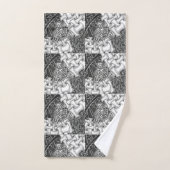 Schwarz-Weiß-Zen-Set Badhandtuch Set (Handtuch)