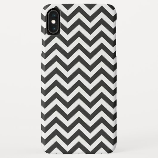 Schwarz-weiß Zickzack Case-Mate iPhone Hülle (Rückseite)