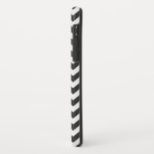 Schwarz-weiß Zickzack Case-Mate iPhone Hülle (Hinten/Links)