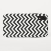 Schwarz-weiß Zickzack Case-Mate iPhone Hülle (Rückseite (Horizontal))