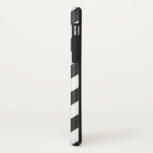 Schwarz-weiß Zickzack Case-Mate iPhone Hülle (Hinten/Links)