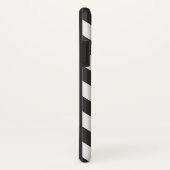 Schwarz-weiß Zickzack Case-Mate iPhone Hülle (Hinten/Rechts)