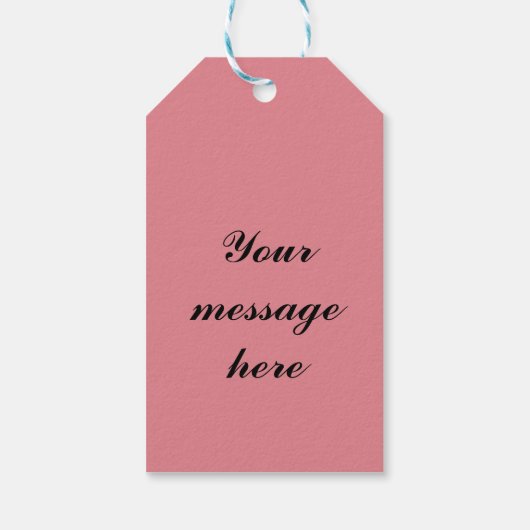 Schwarz-Weiß-Zickzack-L-Monogram-Geschenketiketten Geschenkanhänger (Rückseite)